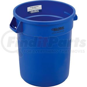 240458BL by GLOBAL INDUSTRIAL - Global Industrial&#153; Plastic Trash Can - 20 Gallon Blue