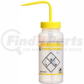 11642-0624 by BEL-ART PRODUCTS, INC. - Bel-Art LDPE Wash Bottles 116420624, 500ml, Isopropanol Label, Yellow Cap, Wide Mouth, 3/PK