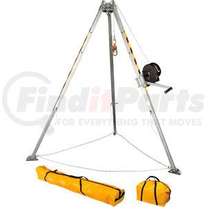 7507 by FALLTECH - FallTech® 7507 Adjustable 8' Aluminum Confined Space Tripod Kit