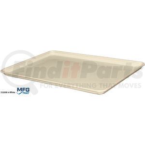 3320085269 by MOLDED FIBERGLASS COMPANIES - Molded Fiberglass Toteline Conveyor/Assembly Tray 332008-26"Lx18"Wx1-1/8"H White