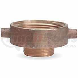 369-2521521 by MOON AMERICAN INC - Fire Hose Female/Male Reducer Adapter - 2-1/2 In. NH Female X 1-1/2 In. NH Male - Brass