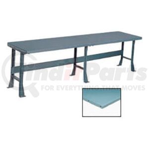 500375 by GLOBAL INDUSTRIAL - Global Industrial&#153; 120"W x 36"D Production Workbench - Steel Square Edge Top, 3 Legs Gray