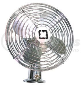 19-2524HD by TECTRAN - Accessory Cabin Fan - 2 Speed, 24V, Chrome, with Toggle Switch, Heavy Duty
