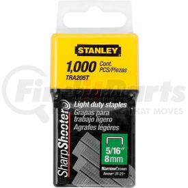 TRA205T by STANLEY - Stanley TRA205T Light Duty Wide Crown Staples 5/16", 1,000 Pack