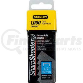 TRA708T by STANLEY - Stanley TRA708T Heavy-Duty Narrow Crown Staples 1/2", 1,000 Pack