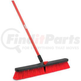 805 by LIBMAN COMPANY - Libman Commercial Push Broom with Resin Block - 24 - Medium-Duty Bristles - 805