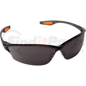 LW212 by MCR SAFETY - MCR Safety LW212 Law&#174; 2 Safety Glasses, Orange Temple Inserts, Gray Lens
