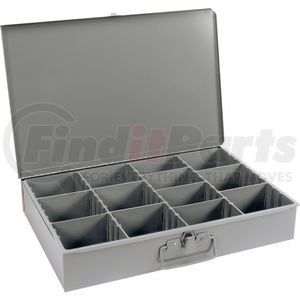 119-95 by DURHAM - Durham Steel Scoop Compartment Box 119-95 - Adjustable Vertical Compartments 18 x 12 x 3