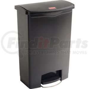 1883615 by RUBBERMAID - Rubbermaid&#174; Slim Jim&#174; 1883615 Plastic Step On Container, Front Step 24 Gallon - Black
