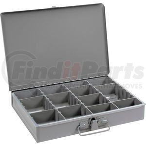 215-95 by DURHAM - Durham Steel Scoop Compartment Box 215-95 - Adjustable Compartment, 13-3/8 x 9-1/4 x 2