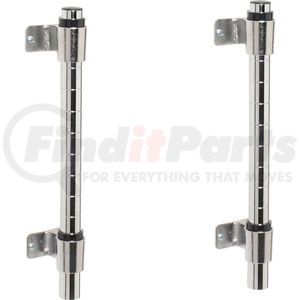 188392 by GLOBAL INDUSTRIAL - Nexel® Chrome Wall Mount Post & Bracket Kit 14"H