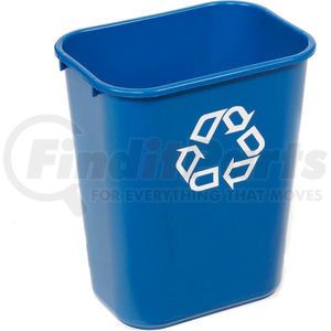 FG295773BLUE by RUBBERMAID - Rubbermaid&#174; Deskside Recycling Wastebasket, 10 Gallon, Blue