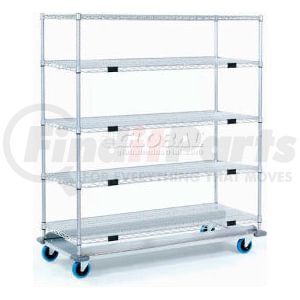 251290 by GLOBAL INDUSTRIAL - Nexel&#174; Open Sided Wire Exchange Truck 5 Wire Shelves 1000 Lb. Cap.