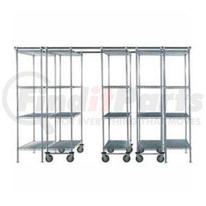 B2177926 by GLOBAL INDUSTRIAL - Space-Trac 5 Unit Storage Shelving Chrome 48"W x 24"D x 86"H - 14 Ft.