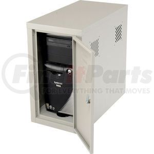 253700GY by GLOBAL INDUSTRIAL - Global Industrial&#8482; Security Computer CPU Enclosed Cabinet Side Car, Gray