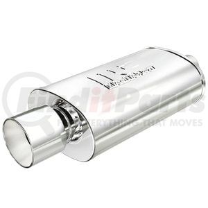 14832 by MAGNAFLOW EXHAUST PRODUCT - Straight-Through Performance Muffler; 2.25/4in. Center/Center;  5x14x8 Body