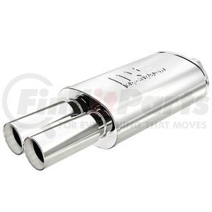 14815 by MAGNAFLOW EXHAUST PRODUCT - Straight-Through Performance Muffler; 2.25/3.125in. Center/Dual;  5x14x8 Body