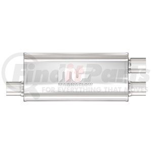 12265 by MAGNAFLOW EXHAUST PRODUCT - Straight-Through Performance Muffler; 2.5in. Offset/Dual;  5x18x8 Body