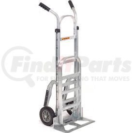 168260 by GLOBAL INDUSTRIAL - Global Industrial™ Aluminum Hand Truck - Double Handle - Mold-On Rubber Wheels