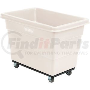 800312WH by GLOBAL INDUSTRIAL - Global Industrial&#8482; Plastic Bulk Box Truck, 8 Bushel, Steel Chassis Base White