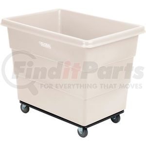 800315WH by GLOBAL INDUSTRIAL - Global Industrial&#8482; Plastic Bulk Box Truck, 16 Bushel, Steel Chassis Base White