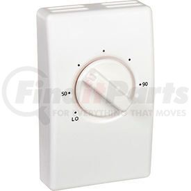 S2022H10AA by TPI - Wall Mount Line Voltage Thermostat Single Pole, White