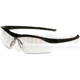 DL110 by MCR SAFETY - MCR Safety DL110 Crews Dallas Wraparound Safety Glasses, Black Frame, Clear Lens, Hard-Coat
