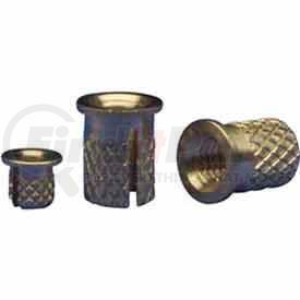 260-6-BR by E-Z LOK - 3/8-16 Flanged Press Insert - Brass - 260-6-Br