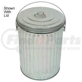 10GPC by WITT INDUSTRIES - Witt Industries Outdoor Galvanized Steel Corrosion Resistant Trash Can, 10 Gallon, Silver