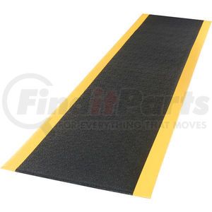 2026309033X60 by APACHE - Apache Mills Soft Foot&#153; Anti Fatigue Mat 3/8" Thick 3' x 60' Black/Yellow Border