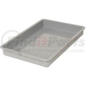 8700085136 by MOLDED FIBERGLASS COMPANIES - Molded Fiberglass Toteline Stacking Tote 870008 - 25-3/4"L x 17-3/4"W x 3"H, Gray