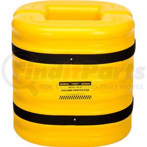 1724-10 by JUSTRITE - Eagle Column Protector, 10" Column Opening, 24" High, Yellow, 1724-10