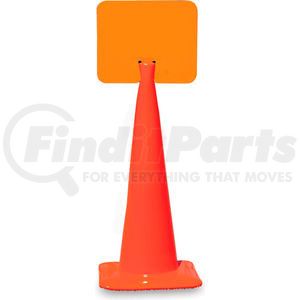 03-550-BLCH by CORTINA SAFETY PRODUCTS - Snap-On Signs For Traffic Cones - 14"Wx10"H - Blank