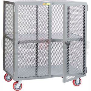 SC-2448-6PPY by LITTLE GIANT - Little Giant&#174; Mobile Storage Locker SC-2448-6PPY 1 Center Shelf 24x48 Polyurethane Whls