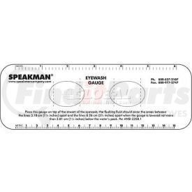 SE-952 by SPEAKMAN CO. - Speakman Plastic Eyewash Gauge, SE-952, Clear