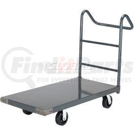 952127E by GLOBAL INDUSTRIAL - Global Industrial&#153; Steel Deck Truck 60x30 2000 Lb. Cap. 6" Rubber Casters - Ergo Handle