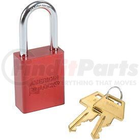 A1106RED by MASTER LOCK - American Lock&#174; No. A1106RED Solid Aluminum Rectangular Padlock, Red