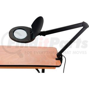 277493 by GLOBAL INDUSTRIAL - Global Industrial&#8482; 5 Diopter LED Magnifying Lamp With Covered Metal Arm, Black