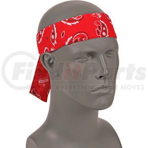 12305 by ERGODYNE - Ergodyne&#174; Chill-Its&#174; 6700 Evaporative Cooling Bandana - Tie, Red Western, One Size