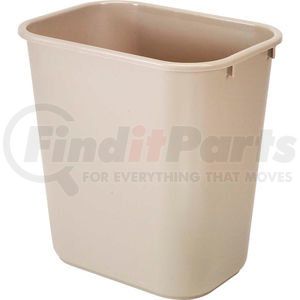 FG295600BEIG by RUBBERMAID - 7 Gallon Rubbermaid Plastic Wastebasket - Beige