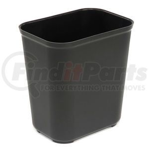FG254300BLA by RUBBERMAID - Rubbermaid 7 Gallon Fire Resistant Fiberglass Wastebasket - Black