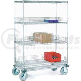 168242 by GLOBAL INDUSTRIAL - Nexel&#174; Chrome Wire Shelf Truck 36x18x72 1200 Pound Capacity