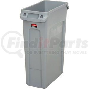 FG354060GRAY by RUBBERMAID - Rubbermaid&#174; Slim Jim&#174; Recycling Can, 23 Gallon, Gray