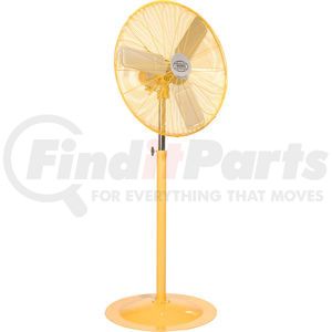 Global Industrial 652299Y Shop Fan Global Industrial 30" Deluxe Industrial Pedestal Fan - Oscillating- Safety Yellow -