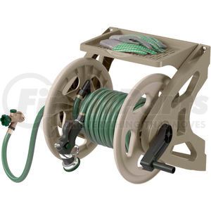 WMS200 by SUNCAST CORPORATION - Hose Handler&#174; Wall-Mount Hose Reel With Tray - Dark Taupe