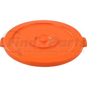 240461BOR by GLOBAL INDUSTRIAL - Global Industrial&#153; Plastic Trash Can Lid - 32 Gallon Bright Orange