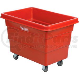 800311RD by GLOBAL INDUSTRIAL - Global Industrial&#8482; Plastic Bulk Box Truck, 6 Bushel, direct mount base Red