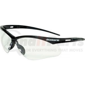 50001 by SELLSTROM - Jackson Safety SG Safety Glasses Black Frame Clear Lens Anti-Fog