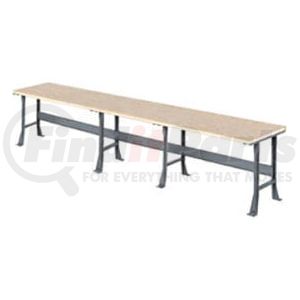 488022 by GLOBAL INDUSTRIAL - Global Industrial&#153; 180"W x 30"D Extra Long Industrial Workbench, Shop Top Safety Edge - Gray