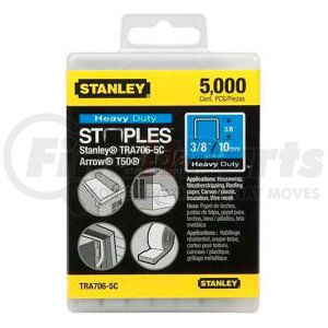 TRA706-5C by STANLEY - Stanley TRA706-5C Heavy-Duty Narrow Crown Staples 3/8", 5,000 Pack